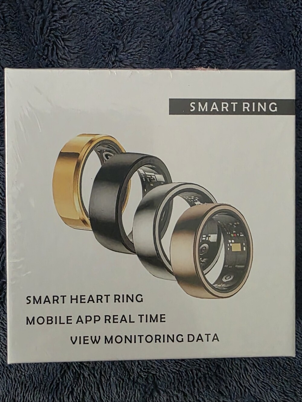 NIB SmartRing Smart Heart Ring - Unisex Size: 8 Golden